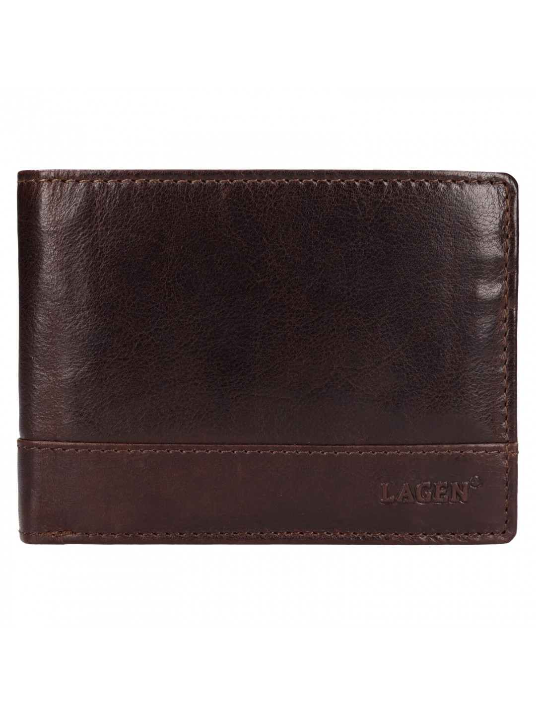 Pánská kožená peněženka Lagen Lorenc – hnědá